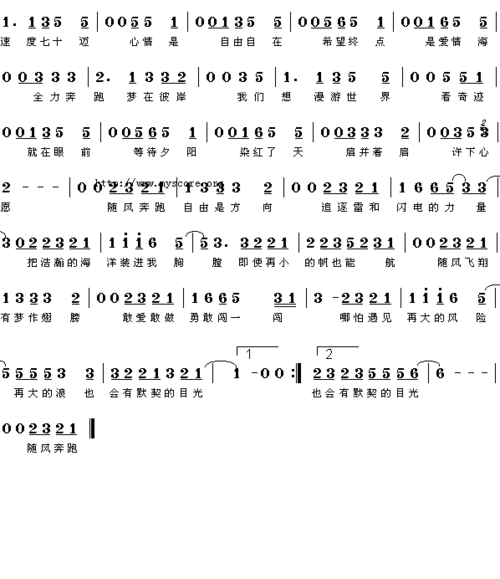 简谱)简谱歌谱歌词/介绍                                钢琴谱
