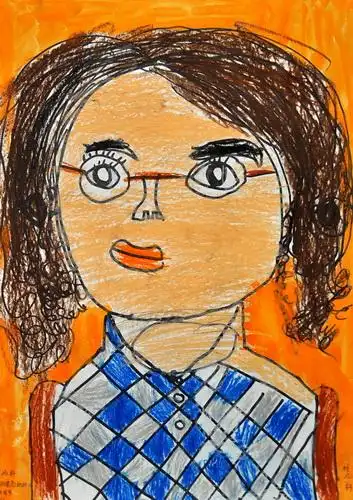 我的漂亮妈妈/少儿绘画作品/儿童画/网络美术馆_中国少儿美术教育网