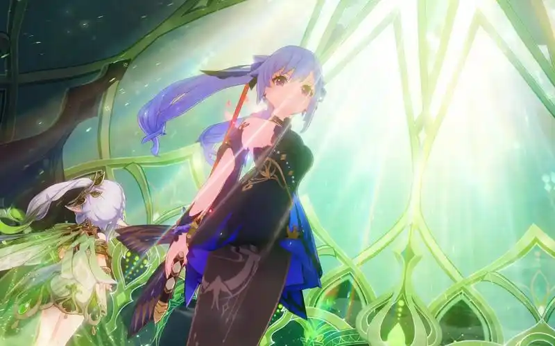 刻晴运镜(无模糊水印滤镜,可当壁纸)