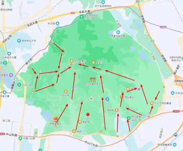 南京紫金山路线钟山风景区