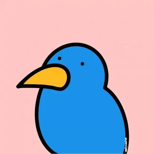 可爱蓝色系简笔画