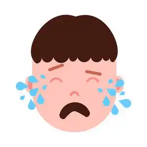 男孩头像 emoji 表情人物图标, 面部表情, 头像人物, 男人哭脸与不同