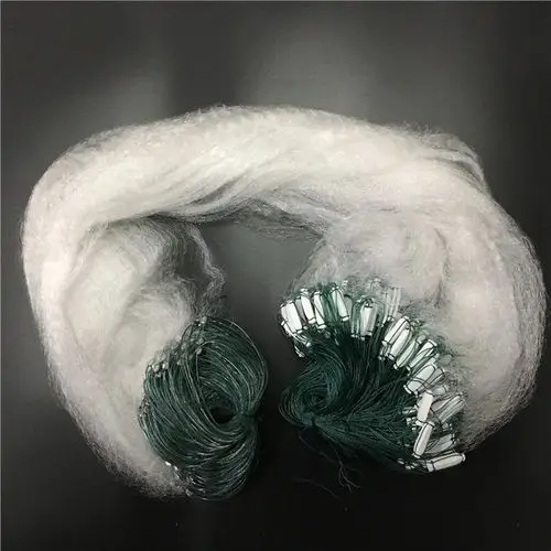 小鱼网单层粘网捕鱼网1米15指50米略加重单层沾网丝网挂网白条网