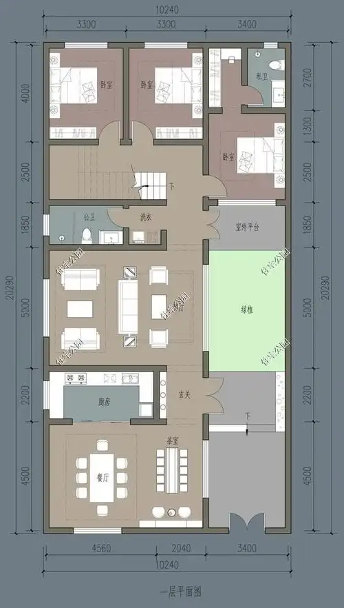 如何设计一个宽108米深20米的农村自建别墅