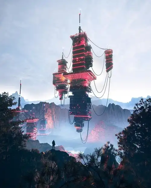 走出这个世界engwind赛博朋克美学创造的虚构场景