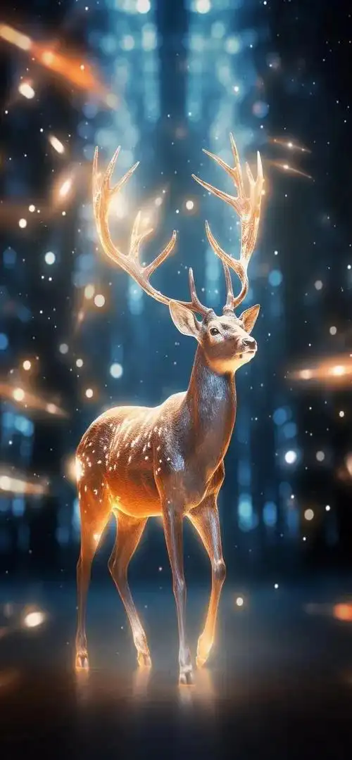 壁纸分享,鹿寓意着和谐与幸福,让我们共享鹿鸣之乐