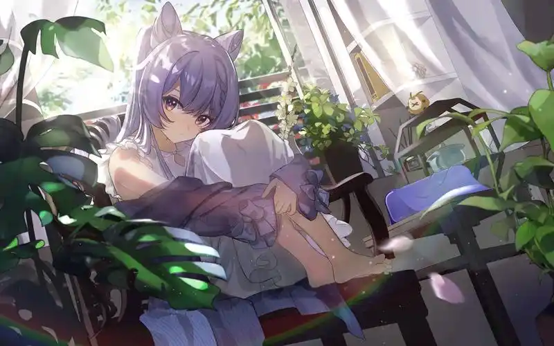 天猫精灵刻晴4k壁纸已去水印