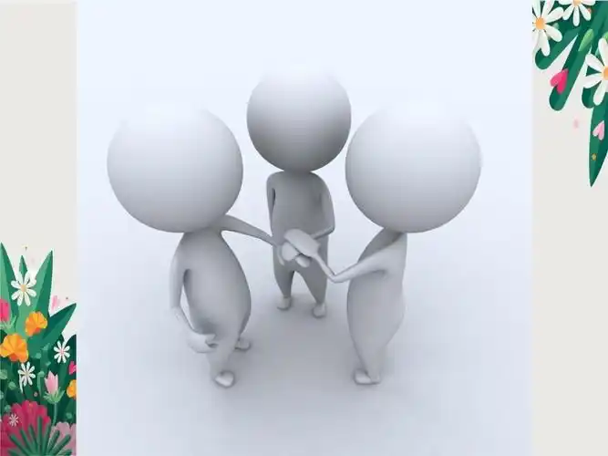 3d小人-团队合作系列-团队精神ppt模板_第2页