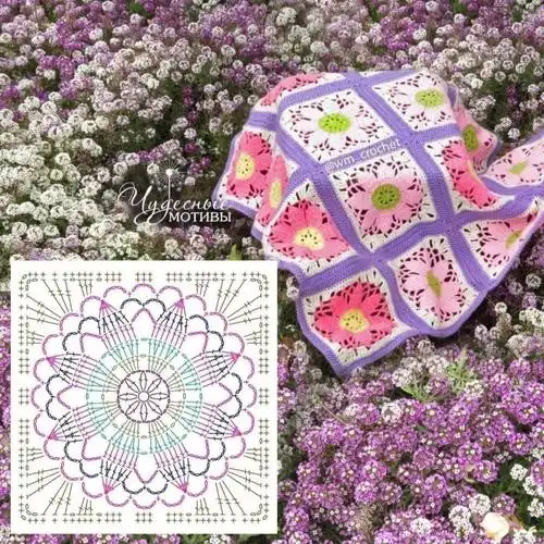 钩针编织  #钩针图解  #钩针  #钩针毛线  #钩针教程  #钩针毯子