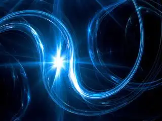 简约蓝色炫光桌面壁纸