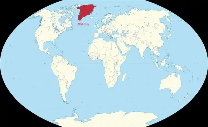 格陵兰岛(greenland)位置