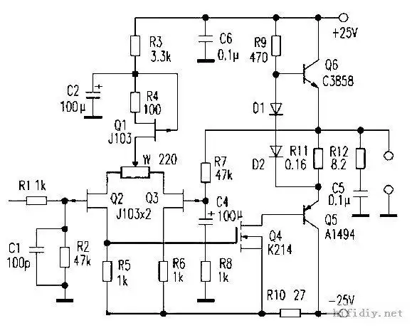 抛砖引玉——全mosfet仿1969高压ab类功放构想