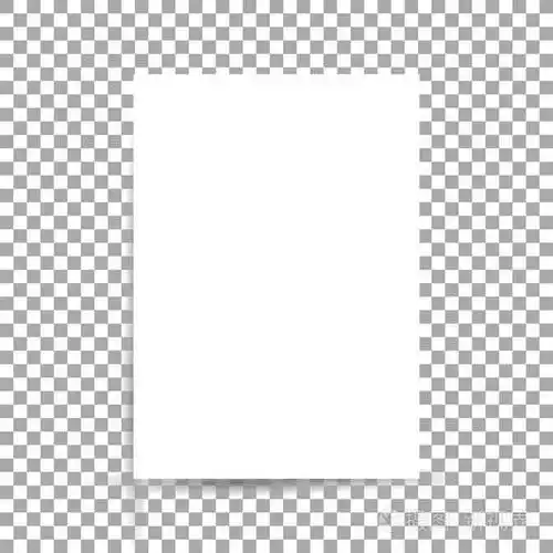 白色的床单的纸张格式a4透明背景上的白