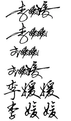 请大师帮我免费设计 一个艺术签名(连笔签名),我叫李媛媛,谢谢了!