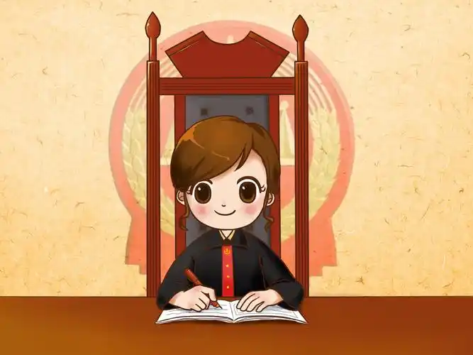 工作图,法官卡通像