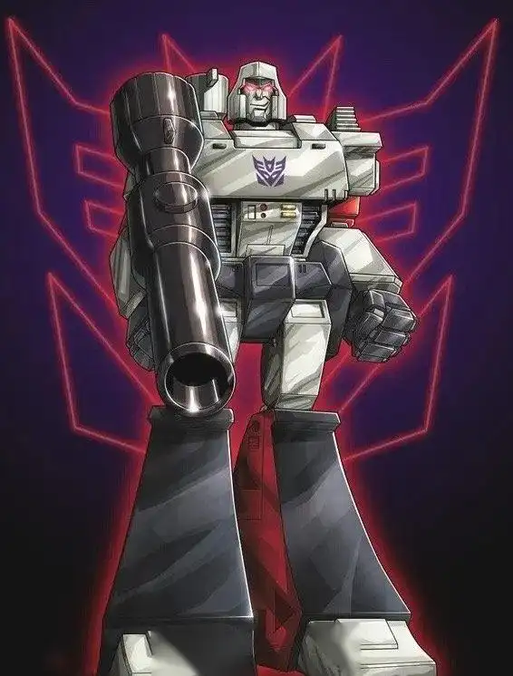 在初版的《变形金刚》动画片里,威震天的变形设定是一把德国瓦尔特p38