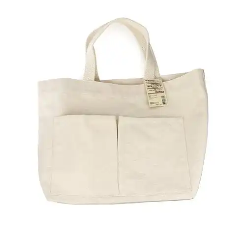 日本系纯手提包手提单肩帆布包纯棉防水水日muji通用款女包