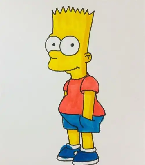 辛普森简笔画步骤