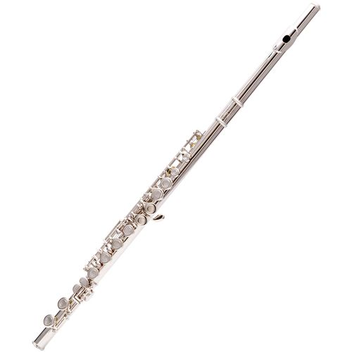 flofair 西洋管弦吹奏乐器16孔闭孔白铜镀镍长笛成人初学儿童c调考级