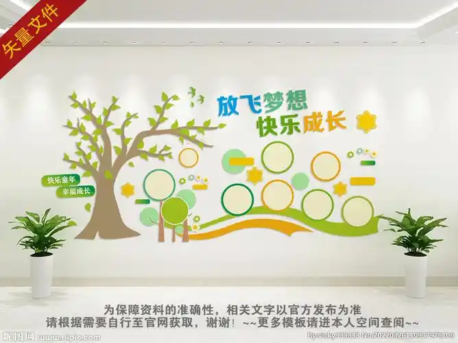 幼儿园照片展示墙设计图__展板模板_广告设计_设计图库_昵图网nipic.