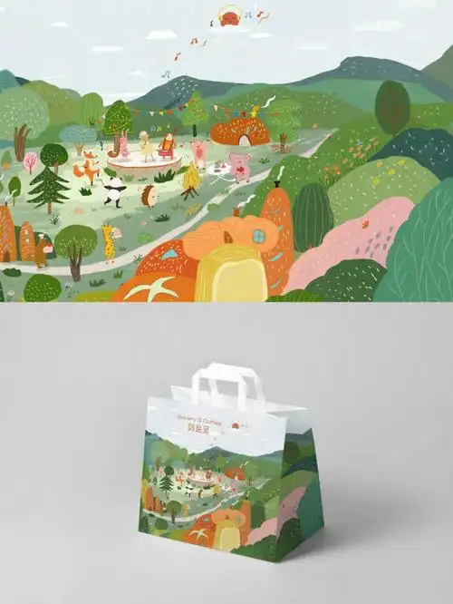 包装设计手绘插画