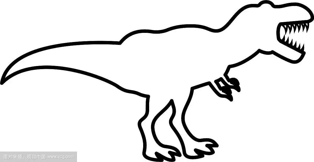 恐龙霸王龙的图标是黑色的