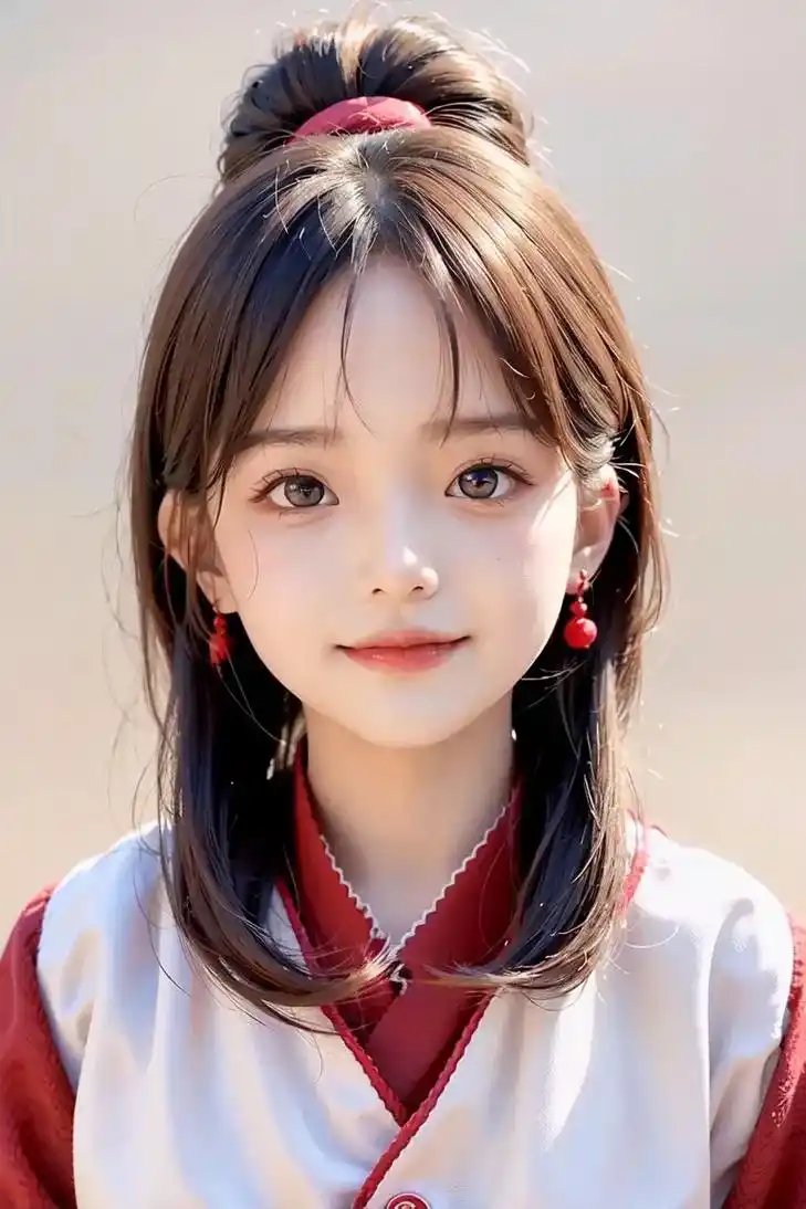 一个可爱的小女孩.