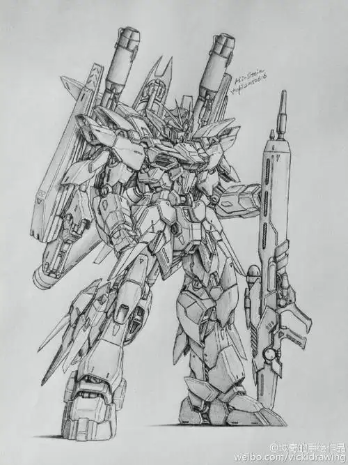 高达机器人简笔画画法