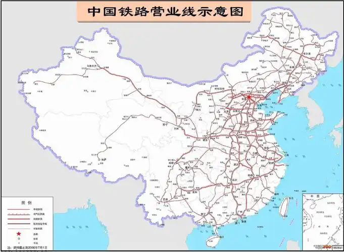 中国铁路线路图 中国铁路详细地图 高清晰中国地图 铁路线路设计 电