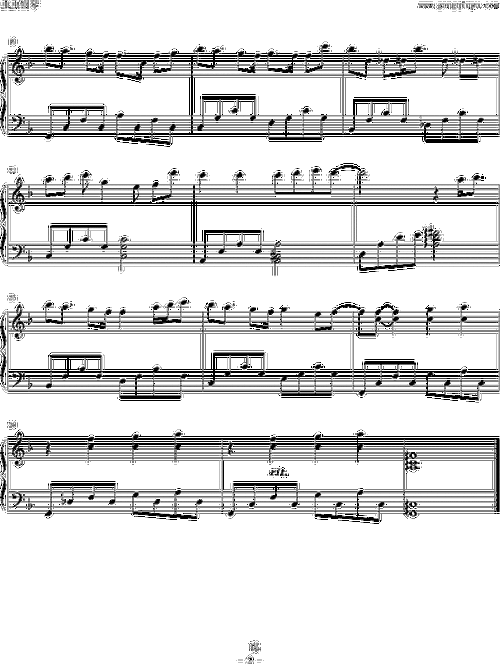直觉_钢琴谱_搜谱网