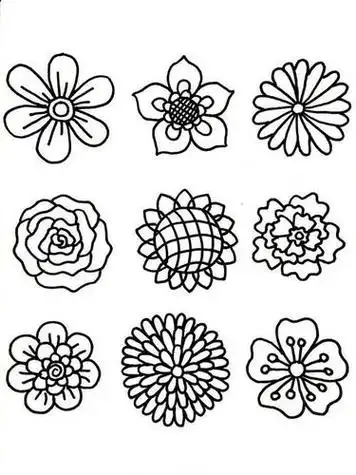 单色素描手绘简笔画插画