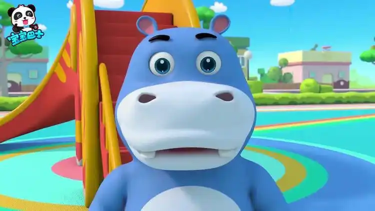 宝宝巴士:壮壮很想玩滑梯,要不要排队玩?他陷入纠结