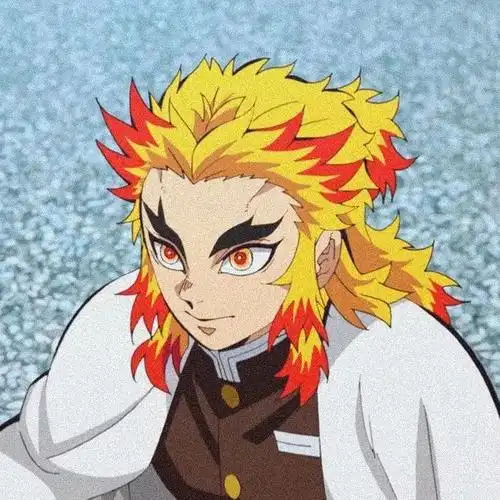 鬼灭之刃炎柱炼狱杏寿郎头像酷酷的男生动漫头像