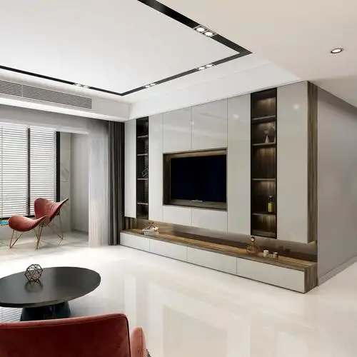 简约风客厅, - 左尚明舍全屋定制设计效果图 - 每平每屋·设计家