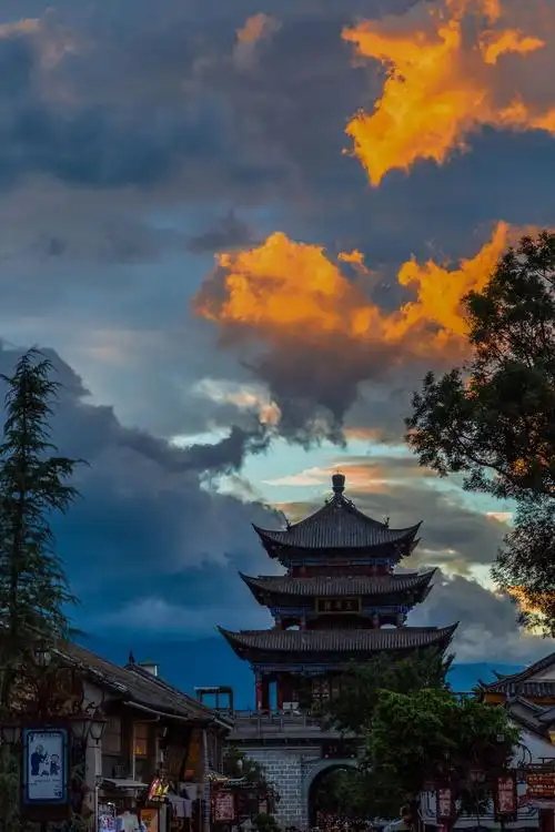 印象云南十六大理洱海落日余晖