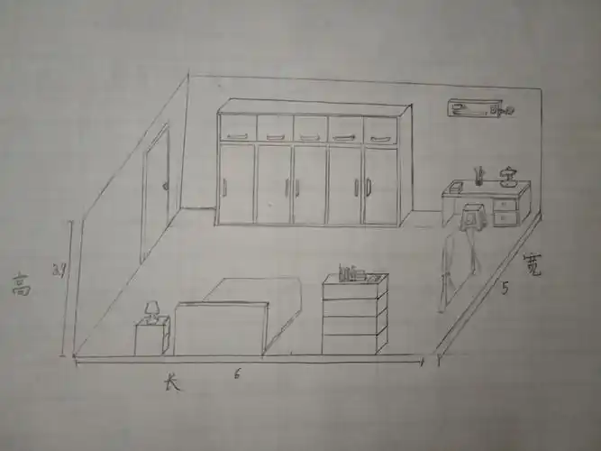 我还画了房间的图示