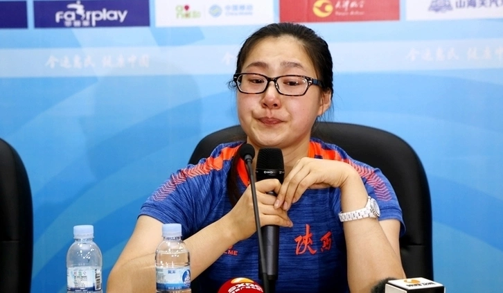 陕西姑娘王倩全运射击摘铜牌 现场哽咽落泪