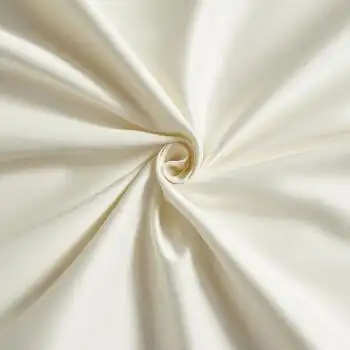 8米床高端贡缎纯色贡缎纯棉床单单件 乳白色 160cmx230cm