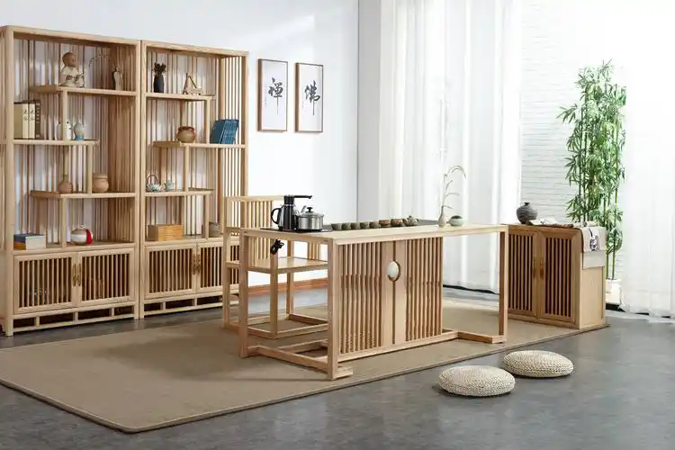 1.原木色新中式定制