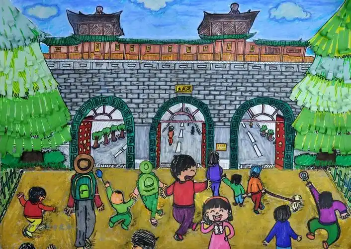 手绘南京玄武湖简笔画_手机壁纸_电脑壁纸_桌面壁纸【图客网】