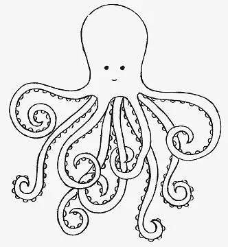 简笔鱿鱼