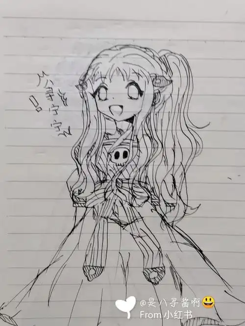 尝试着画了一个八寻宁宁