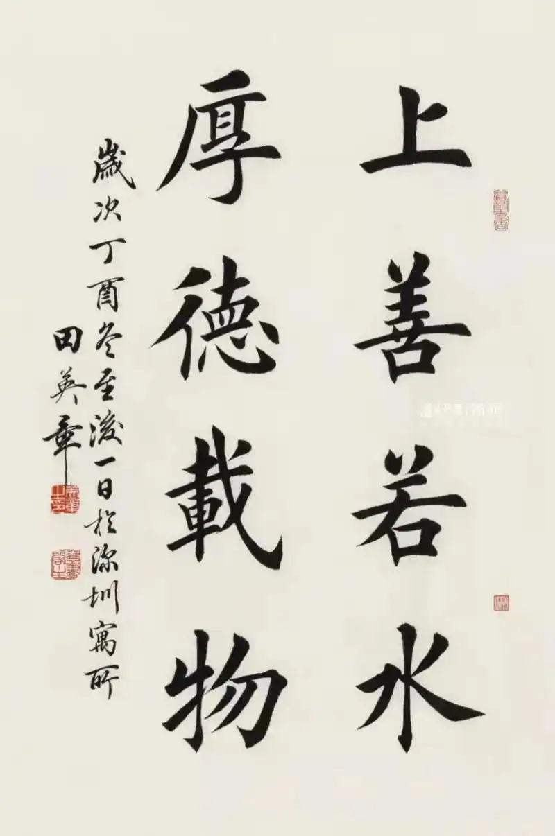 中国当今楷书第一人田英章28平尺作品