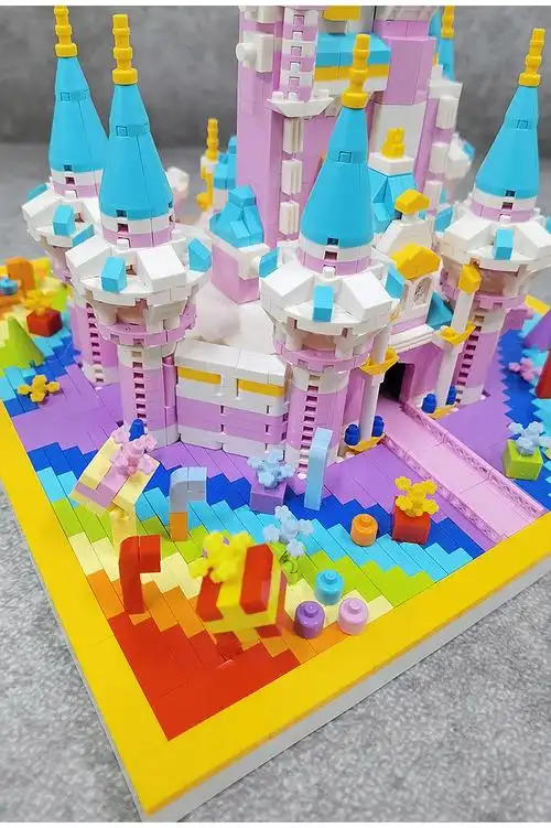 积木2022新品男孩子礼物城堡成年拼装建筑女孩系列玩具 超大号大风车