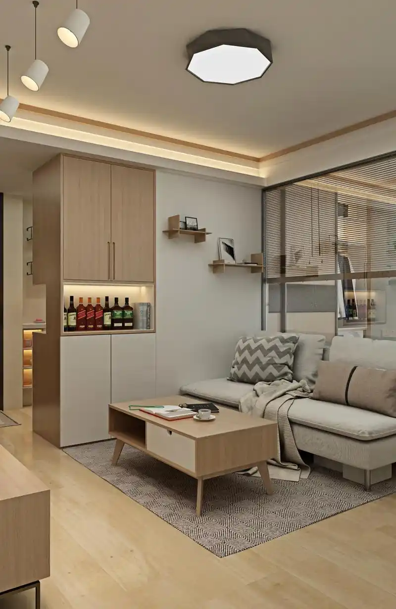 小户型现代日式风客厅装修效果图