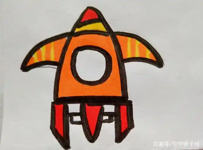 儿童画宇宙飞船,让科技与梦想在孩子心中生根发芽!