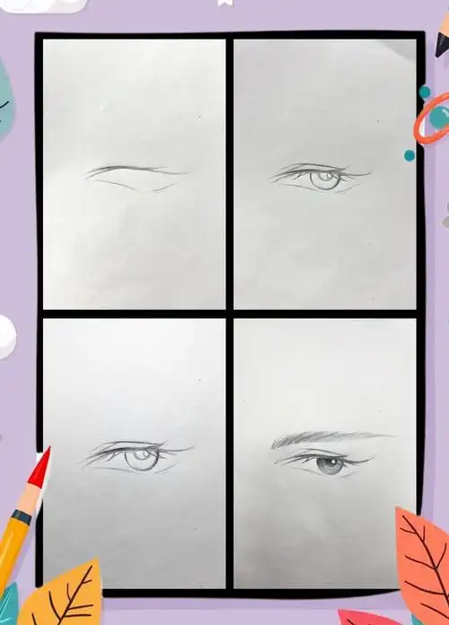 古风桃花眼绘制教程:步骤详解 1 首先,确定眼睛的基本形状和位置