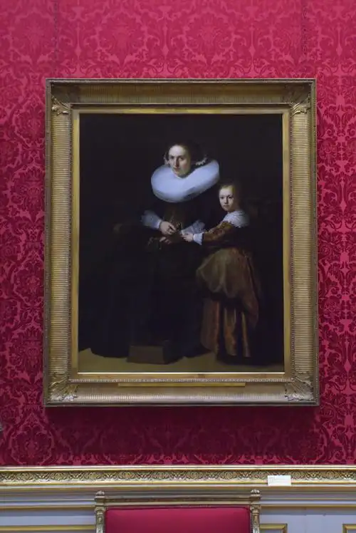 《让·派里科恩的妻子苏珊娜·科伦和她的女儿安娜》