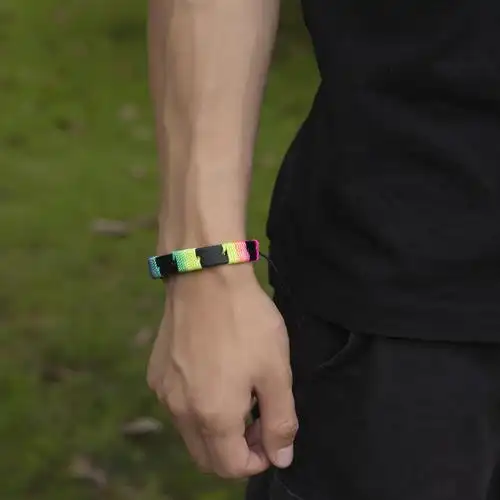 lgbt同志同性手链多色彩虹手工编织手绳简约友谊手环男女情侣手环
