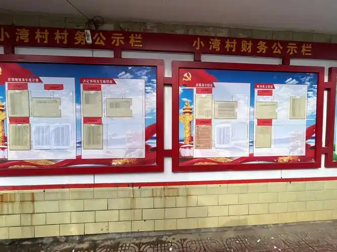 惠民惠农补贴村务公开栏公开龙山街道2024年度第一季度村务公开工作